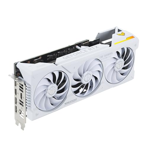Image of ASUS TUF Gaming NVIDIA GeForce RTX 4070 Ti Super White OC Edition Gaming Graphics Card (PCIe 4.0, 16GB GDDR6X, HDMI 2.1a, DisplayPort 1.4a)