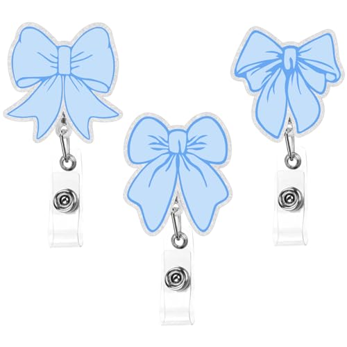 Bobines de badges rétractables à nœud bleu pour le quotidien des infirmières