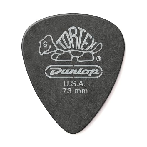 Tortex Pitch Black 0,73mm sachet de 72 plectres noirs pour guitare électrique