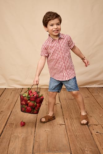 Image of Gymboree,Matching Family Short Sleeve Button Up Shirt