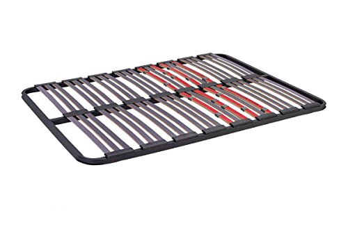 Bonitex - Somier multiláminas 135x190cm (sin patas) con REGULADORES LUMBARES, FIRMEZA ADAPTABLE, TUBO 40x30MM y LÁMINAS de HAYA natural antideslizantes
