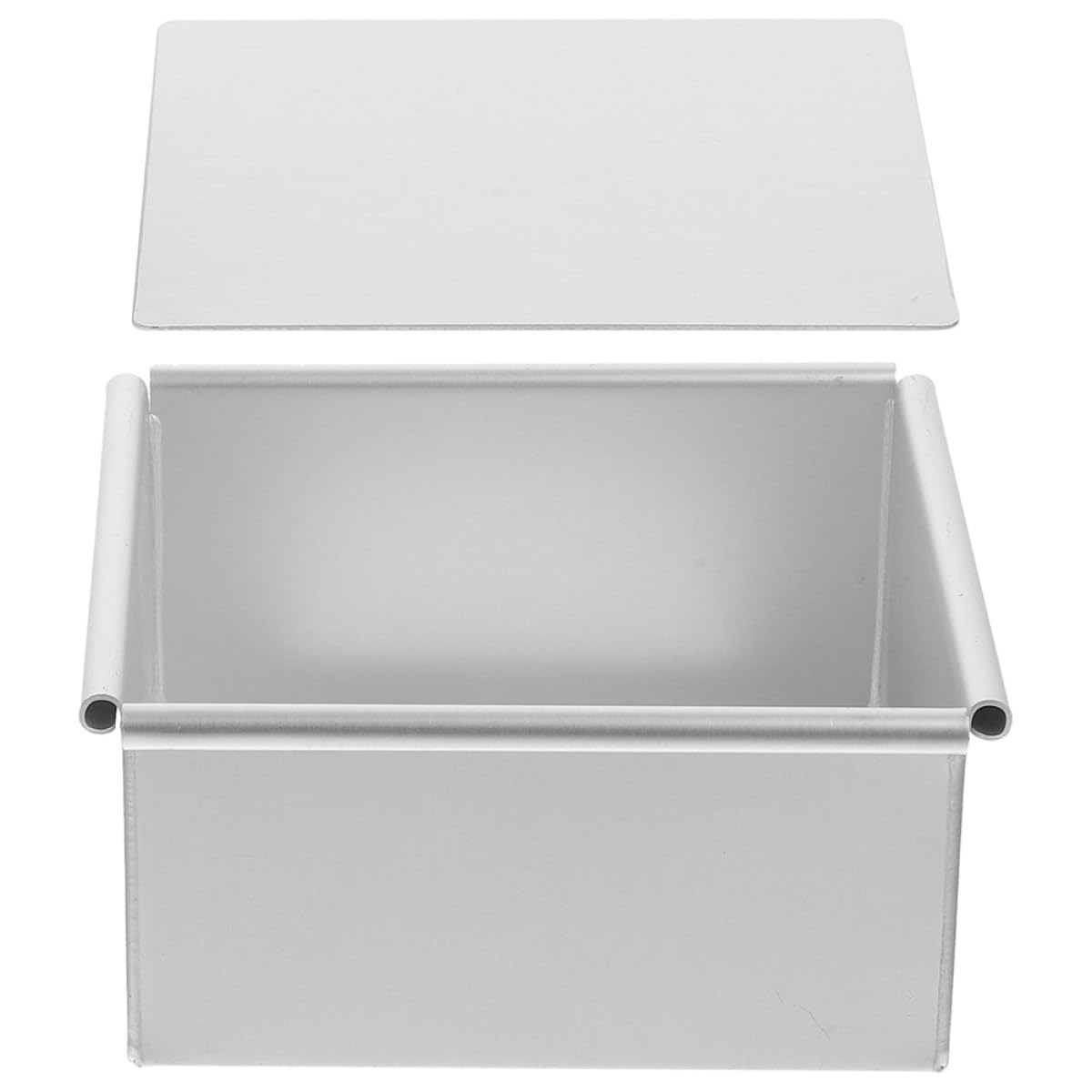 Homoyoyo Molde Cuadrado para Pasteles de 6 Pulgadas con Base Extraíble Molde para Hornear Antiadherente de Aleación de Aluminio Adecuado para Horneado Doméstico y Repostería Creativa