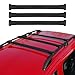 Produktbild Dachträger Grundtäger kompatibel mit Mercedes Viano Vito W638 W639 W447 2003-2025 Aluminium 75kg Schwarz 3tlg Offene Reling für Fahrradträger, Dachboxen, Skiträger Abschließbar