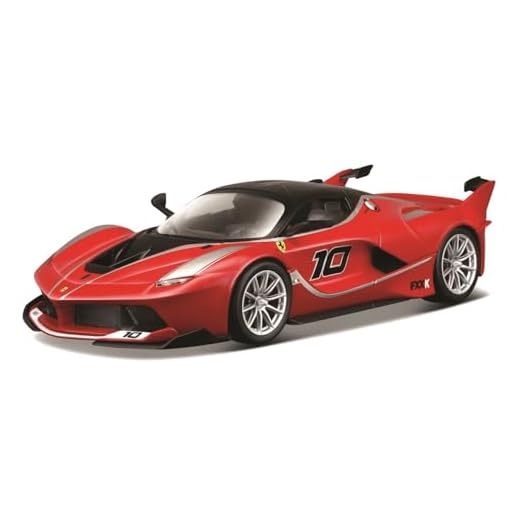 Bburago - Coche de juguete Ferrari Racing FXX K, escala 1/24, color rojo (18-26301) , Modelos/colores Surtidos, 1 Unidad