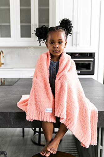 Image of SARANONI Bamboni Luxury Baby Blanket | Cozy & Soft Plush Receiving Blankets | Perfect for Girls & Infant Baby Boy Blankets | Peach - 30 inch x 40 inch