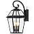 Large Dusk to Dawn Outdoor Wall Light 3-Light, 18" Waterproof Exterior Wall Sconce Light, E12 Socket Black Front Porch Lighting Fixture, Modern Wall Mount Lantern for Patio Entryway Garage,1Pack