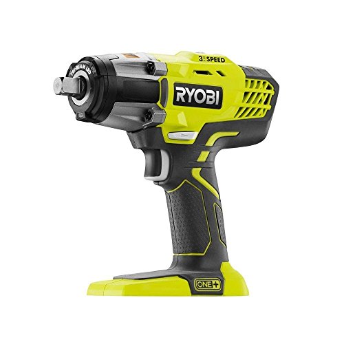 Ryobi P261 18 Volt One+ 3-Speed 1/2 Inch Cordless Impact Wrench w/ 300