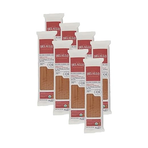 DeLallo Whole Wheat Capellini Pasta Pack