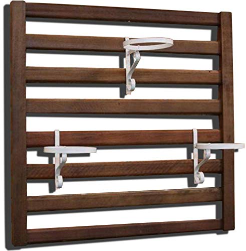 Painel Ripado de Madeira Alpe Para Jardim Vertical 100X70 Cm