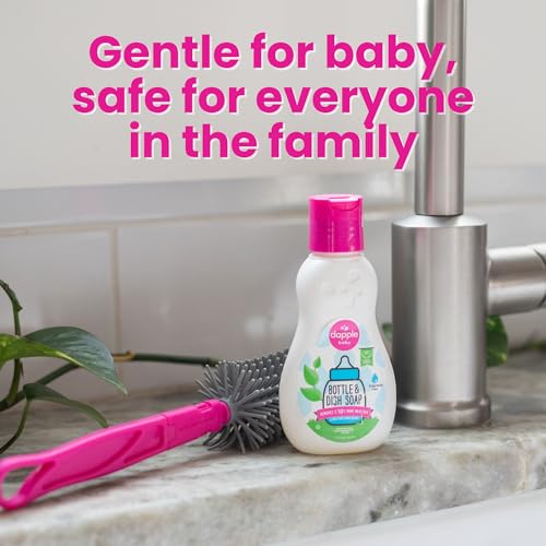 Image of Dapple Baby Fragrance-Free Bottle & Dish Soap - 3 fl oz - Plant-Powered Cleaner for Baby Bottles, Pump Parts, and Sippy Cups - Travel Size
