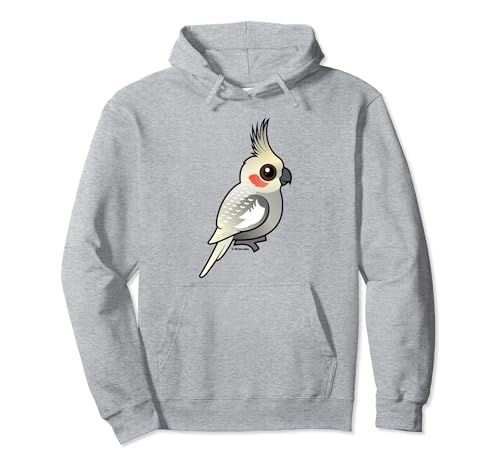 Cute Cartoon Cockatiel Pet Parakeet Spangled Mutation Pullover Hoodie