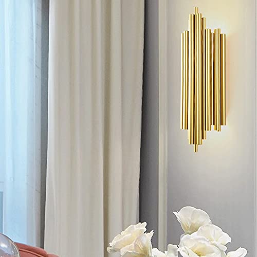Lampe murale en fer plaqué or d'exception chic et design G9