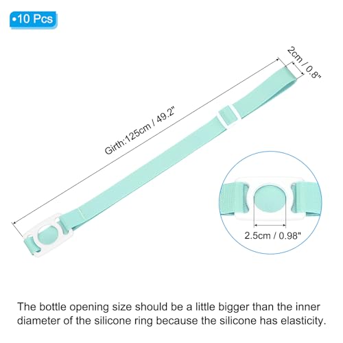 Image of PATIKIL Water Bottle Lanyard, Adjustable Holder Shoulder Strap with Ring Buckle Carrier Clips for Walk Outdoor