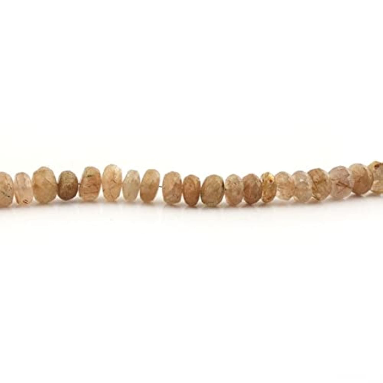 Rutiles dorés ronds facettés LKBEADS 8-9mm pour création de bijoux de luxe