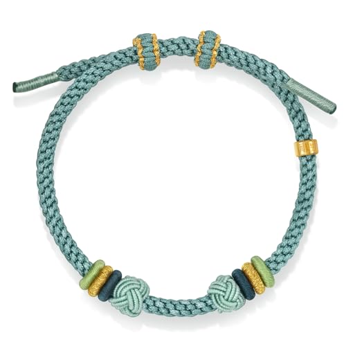 CHOW SANG SANG Hand-woven Knotted Harmony Blue Rope Bracelet for Women JFB00492