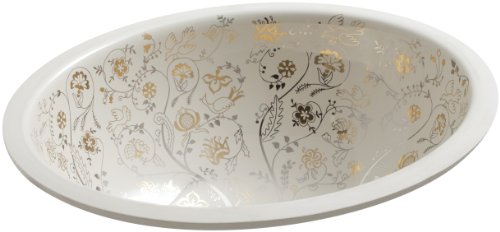 Kohler 14218-T9-47 Vitreous China Undermount Oval Bathroom Sink, 20.88 X 17.88 X 10 Inches, Almond #TOP20
