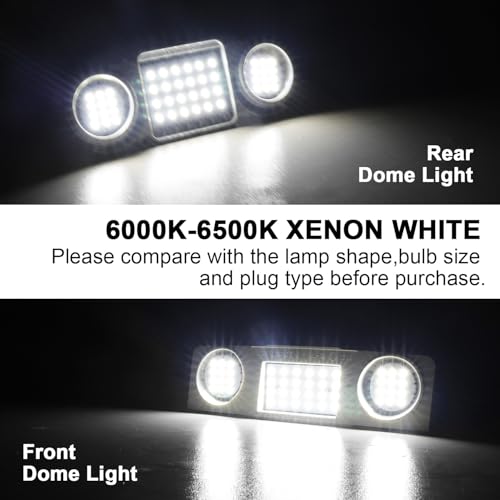 Luces de lectura LED sin error para techo interior de Golf 6 y Leon 5F 2
