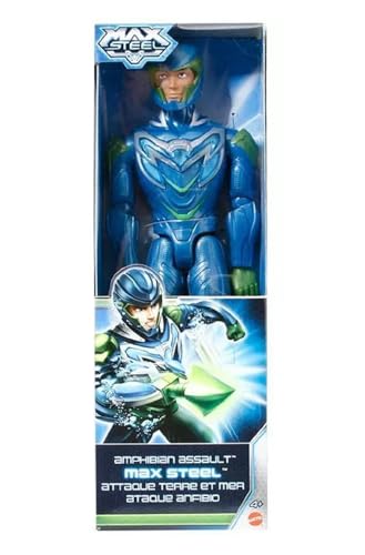 MATTEL Max Steel Action Figure Base 12'' Amphibian Assault (4/2014) Y5572 BHF23