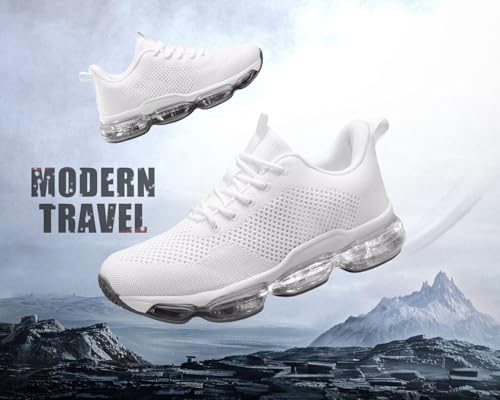 Image of Socviis Men's Air Cushion Running Shoes Breathable Tennis Fashion Sneakers Non Slip Workout Casual Sport Shoes Gym Training Comfortable Walking Shoes