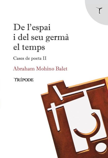 Portada de De l'espai i del seu germà el temps