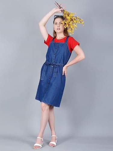 Codaisy blue denim dress – image 2