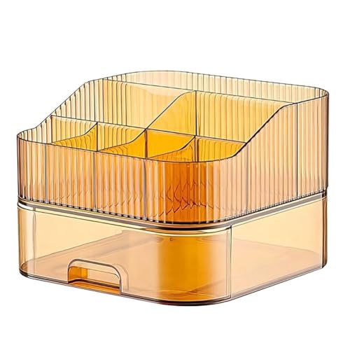 Organizzatore per il Trucco da Appoggio Vanità Cosmetici Organizzatori per la Cura Della Profumi Lozioni Rossetti B 2 Pezzi pelle