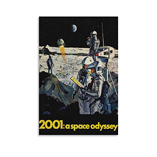 LKJHLK Póster clásico de la película de la Odisea del espacio 2001 A Space Odisea de la vendimia de la película de la decoración del dormitorio de la oficina, regalos de 30 x 45 cm, estilo unframe-1