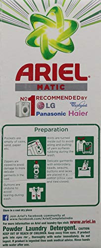 Image of Ariel Matic Front Load Detergent Washing Powder - 1 kg
