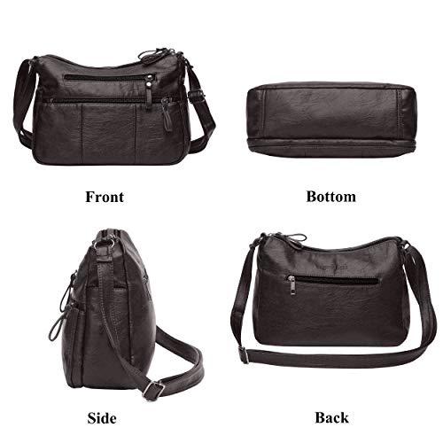 VOLGANIK ROCK Purses for Women Soft PU Leather Shoulder Bag Ladies Crossbody Purse and handbags Lightweight Pocketbook