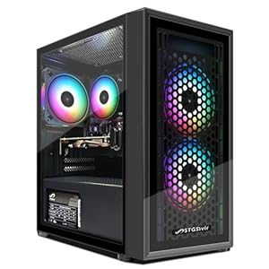 Gaming PC, Radeon R9 370 4G GDDR5, Core i5 3.7GHz, 16G RAM, 512G SSD, 600 M WLAN, BT 5.0, RGB Lüfter x 3, W10H64, Gamer PC Computer Desktop Rechner