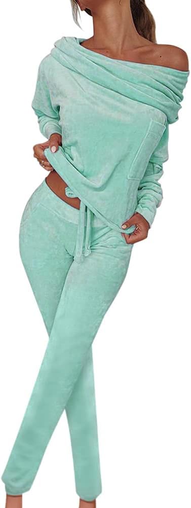 Tuta Elegante Due Pezzi Donna - Felpa E Pantaloni Slim Fit | Abbigliamento Casual Invernale - Foto 8