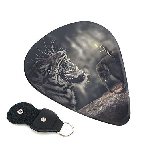 ASDTEHCY Lot de 6 médiators en celluloïd, tigre, éléphant, pour guitares acoustiques, électriques, basses ou ukulélé - Les Beatles, Paul McCartney, John Lennon, RIngo Starr, George Harrison ASDTEHCY Lot de 6 médiators en celluloïd, tigre, éléphant, pour guitares acoustiques, électriques, basses ou ukulélé