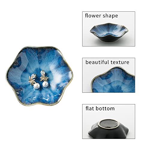 Image of BEUNAIZER Jewelry Dish Tray, Ring Dish, Ceramic Trinket Tray, Key Bowl