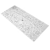 Toyvian Riesiges Valentinstag Malposter für Dickem Papier Große Mal Tischdecke für Klassenzimmer und Party Kreatives Bastelset für Stundenlangen Spaß