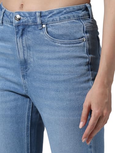 Image of ONLY Women's Straight Fit High Rise Jeans