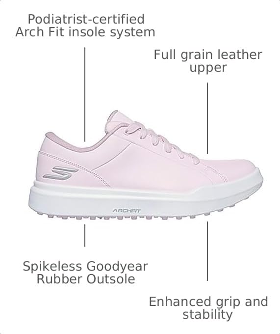Image of Skechers Women's Drive 6 Arch Fit Golf Shoe