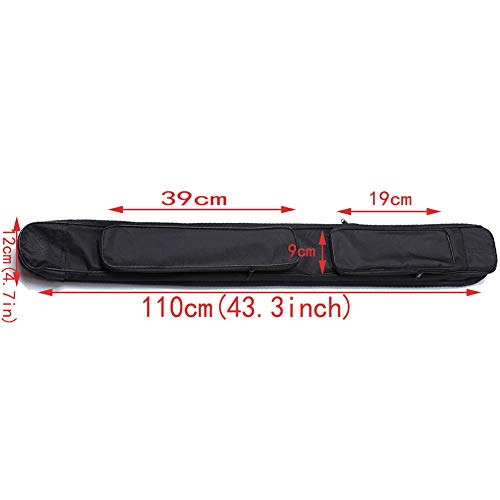 XIALIS Einlagige Schwerttasche Aus Segeltuch - Wasserdicht Zur Aufbewahrung der Schulter Mit Tragegurt - Schwarz