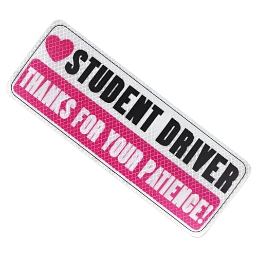 Cartello per studenti di guida, nuovo magnete per la scuola