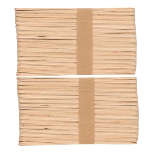 300Pcs Wooden Wax Sticks, Spatula Application Hair Removal Wooden Craft Stick for Home Beauty Body Legs Face Wooden Craft St