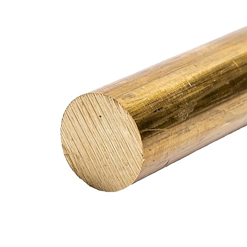 360 Brass Round Bar 0.75" x 36" Solid Alloy Rod