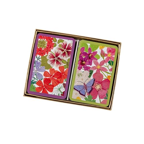 Cartas de Póker Caspari Halsted Floral, 2 Barajas miniatura 2