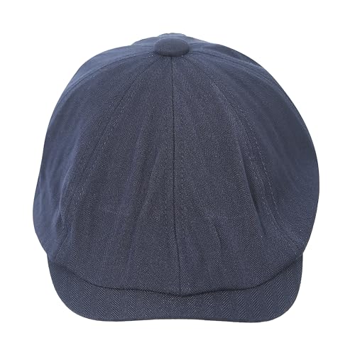 Image of FabSeasons Cotton Ivy Flat Golf Cap - Classic Newsboy Gatsby Hat for Men