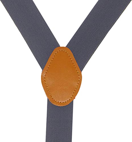 Image of Mens Suspenders with 3 Swivel Hooks Belt Loops 1.4 Inch Wide Heavy Duty Adjustable Braces