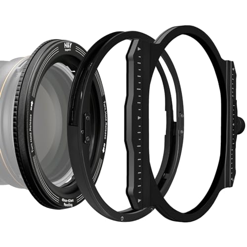 H&Y Swift Camera Lens Filter Sets Swift Basic Lens Filter Accessories Kit 46-62mm Variable Magnetic Step Up Rings, Drop-in Filter Rack, 100mm Lens Filter Holder