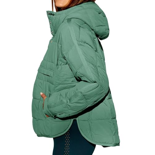 Womens Oversized Puffer Jacket Pullover Quilted Lightweight Jackets Fall Winter Warm Coat Dolman Hoodies Padded Coats4