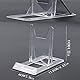 xutong 6 Stück Einstellbar Tellerhalter Acryl Kunststoff Transparent Teller StäNder SchiebestäNder für Flache Platten, Fotos, Tischkarten(11.5*11*6cm)