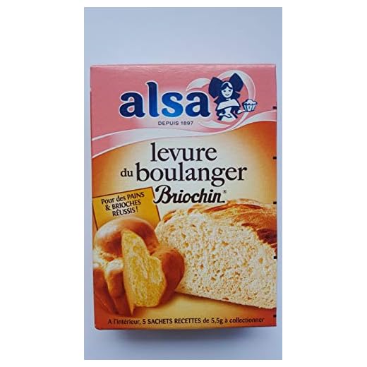 Alsa Levure du boulanger Briochin - Les 5 sachets, 27.5g
