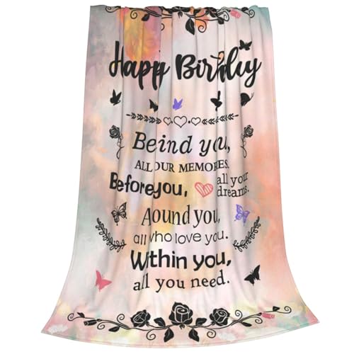 Happy Birthday Gifts for Her, Unique Women's Birthday Decorations - Cool Friendship Gifts 40"x 50"