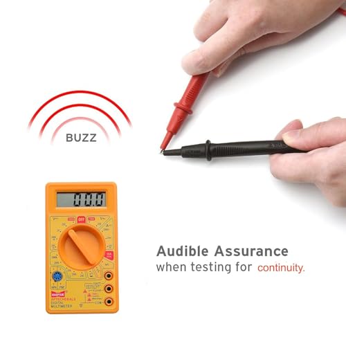 Image of Digital Multimeter for Measuring Ac and Dc Voltage, Dc Current and Resistance With Lcd Display