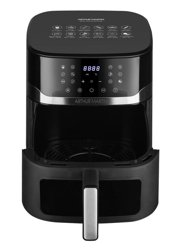 Freidora Sin Aceite Arthur Martin 10l 1800w Negra - Ampaf1800